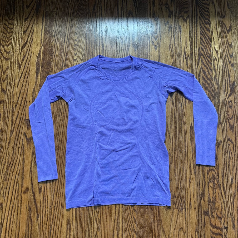 Lululemon swiftly tech long sleeve purple size 10